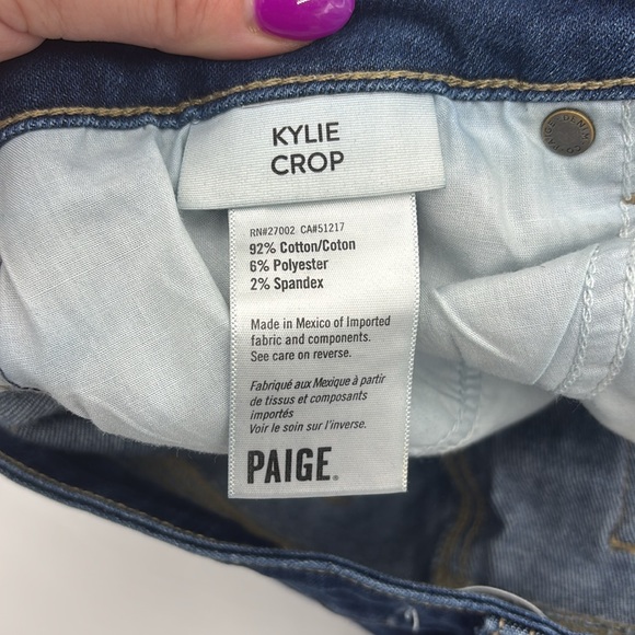 PAIGE Kylie Crop Jeans Size 32 - Picture 7 of 7